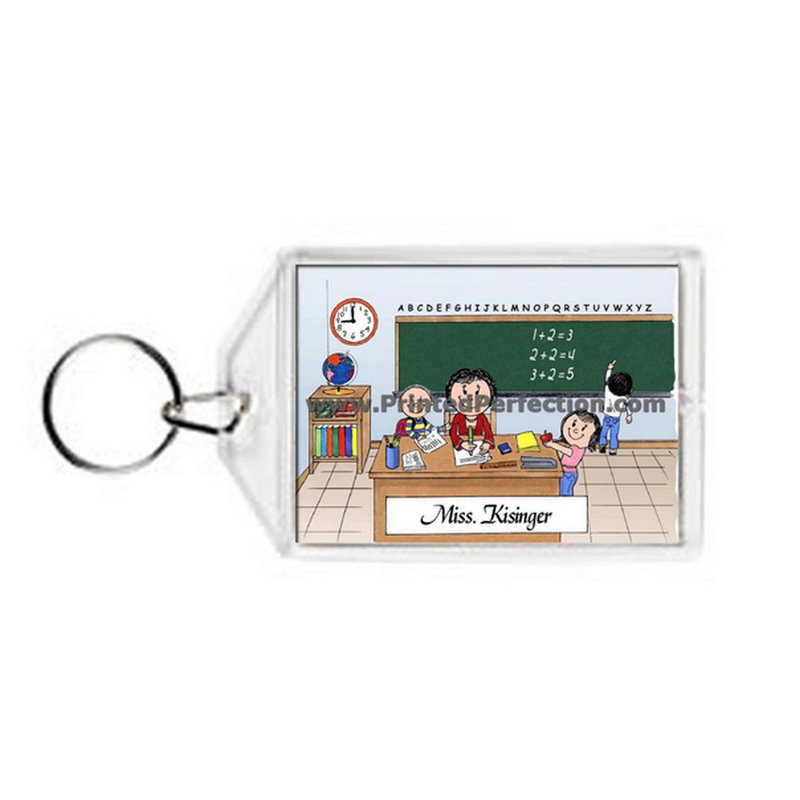 Personalized Teacher - Female Acrylic Key Chain