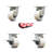 Kingpinle Swivel Caster Set with 2