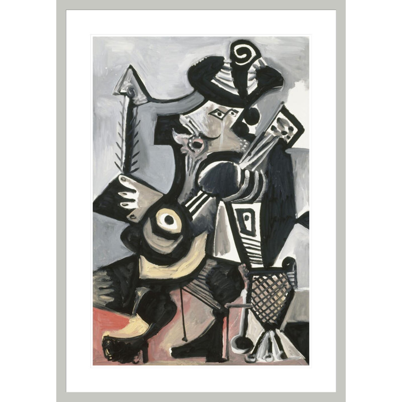 «Musicien» par Pablo Picasso, impression giclée encadrée, H 41,5 po x l 29,89 po