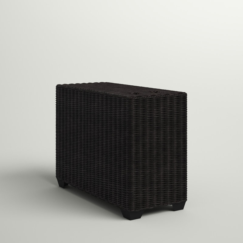 Ayomikun Rectangular Metal Outdoor Side Table