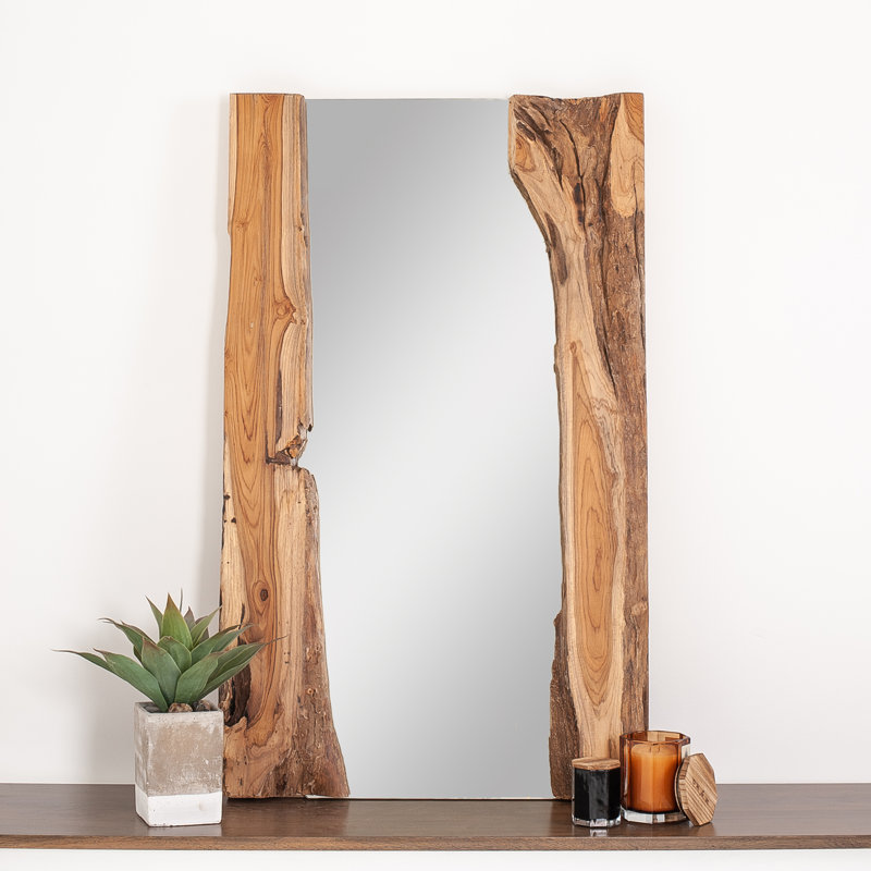 Tollefson Wood Flat Mirror
