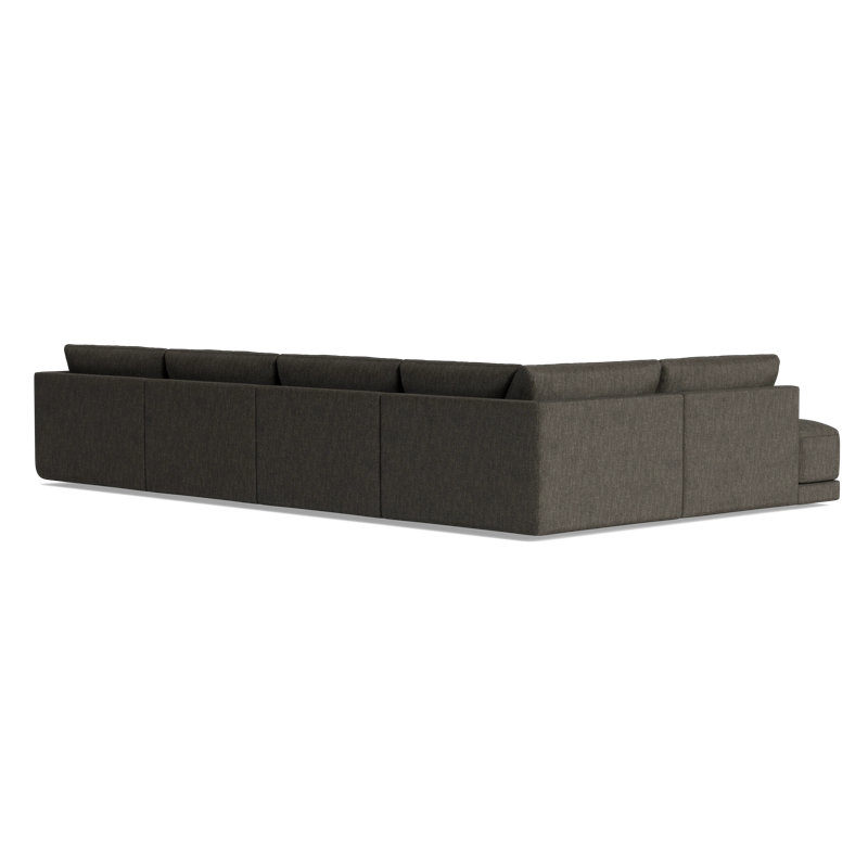 Eva Modular Corner Sectional, Performance Weave - Onyx, Left Hand Facing