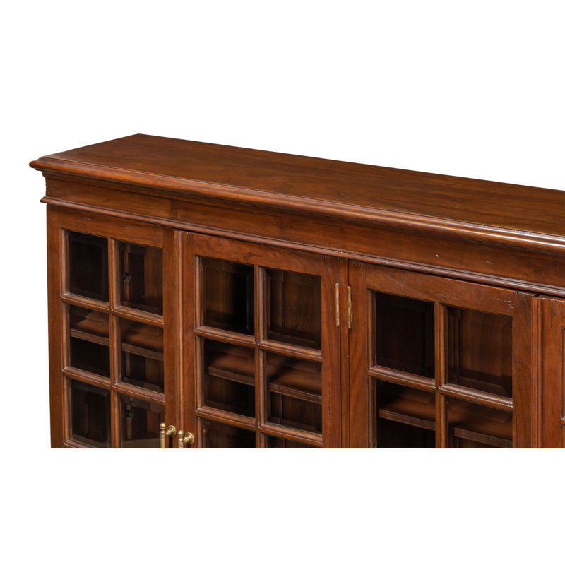 Morgan Solid Wood Bookcase, Walnut/Dark Brown