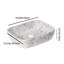 Lavabo vasque rectangulaire en céramique blanche 19 po, lavabo de comptoir moderne