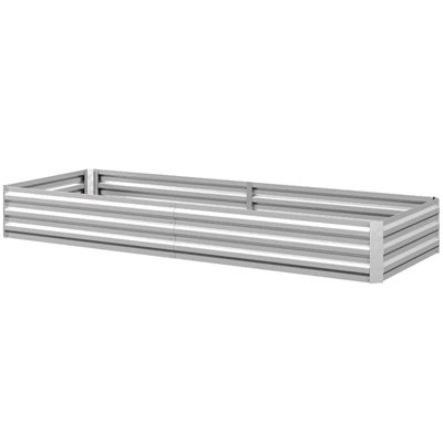 Flower Box,Plant Box,Garden Bed,Metal Raised Planter Box