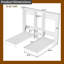 Lit escamotable simple et simple en métal avec garde-robe, tablettes de rangement et prises de courant intégrées, conception 2 en 1 compacte, L 112,5 po x l 82,8 po x H 82 po