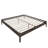 Camila Modern Acacia Solid Wood Platform Bed Frame, Exclusive Curved Bed Legs, No Headboard, 800lbs Heavy Duty Capacity, No Box Spring Needed, King, Mocha-30794813-23215237