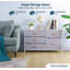 Leahla Steel 100cm W 5 - Drawer Chest of Drawers-1365422534