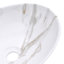 Metro Lane 415mm L x 335mm W Marble Ceramic Oval Sink with Overflow