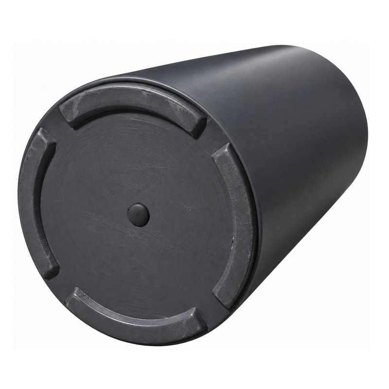 19.5"H Kute Nest Indoor/Outdoor Tubo Fiberstone Cylinder Planter - Tricorn Black - Opening 8.2", Black