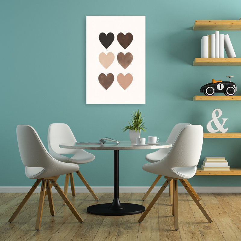 Reproduction d'art mural Shades Of Human Hearts, H 36 po x l 24 po