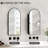 Arched Bathroom Medicine Cabinet With Mirror & Shelves,Right Open,Recessed-1139272572-1112545231