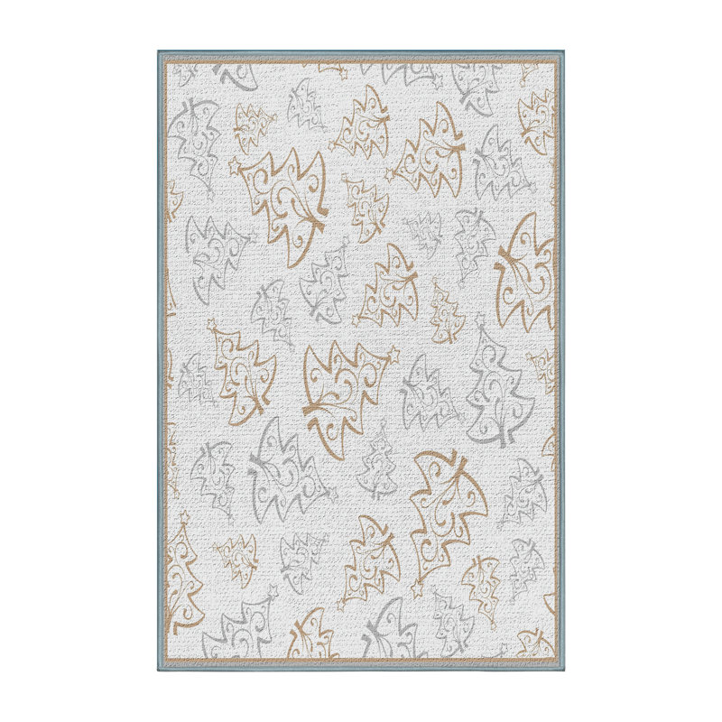 Abstract Indoor Rug, Rectangle 2' x 4'
