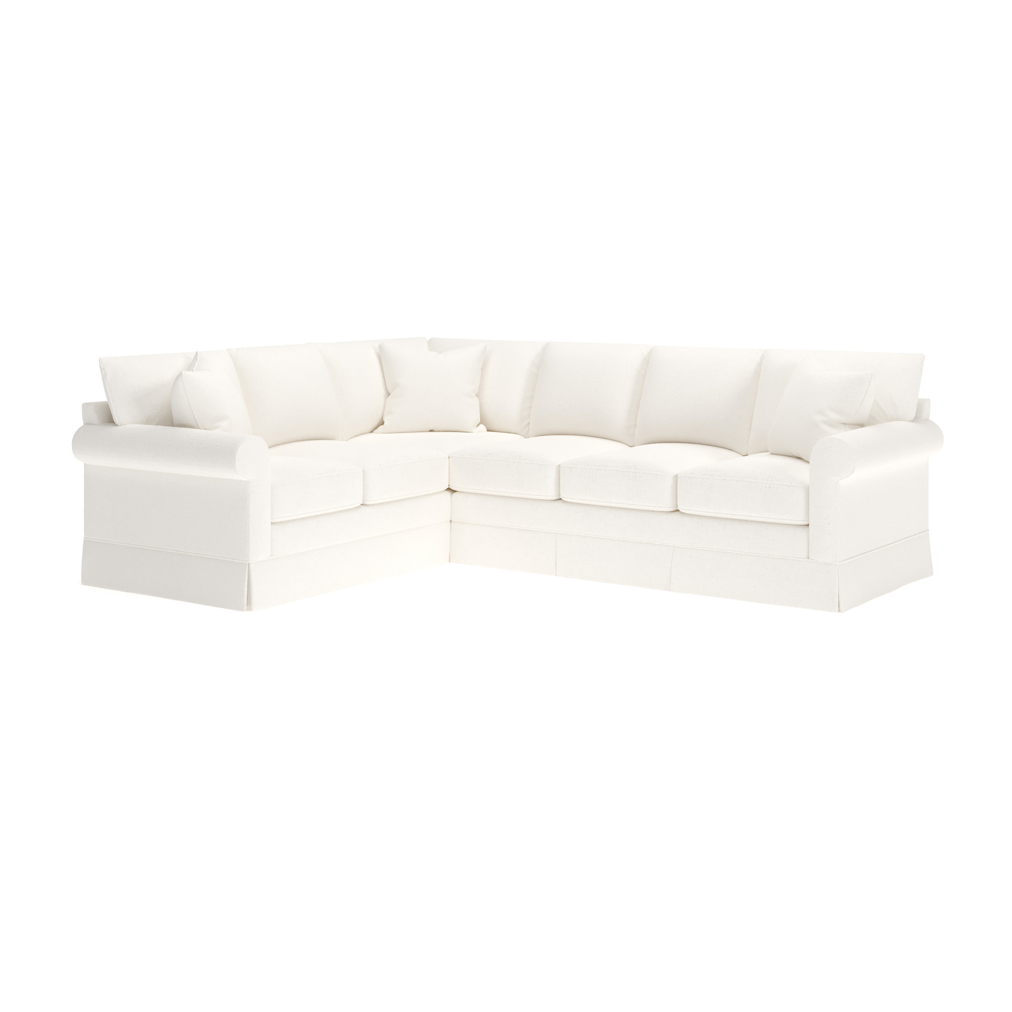 Friedman Upholstered L-Sectional, Left Hand Facing, Apollo Alpaca Boucle