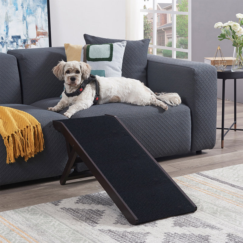 Rampe réglable pour animaux Wegate, H 17,3 po x l 35,6 po x P 14,1 po, Espresso