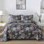 Ensemble de courtepointe 3 pièces Botanical Floral - couvre-lit toutes saisons en microfibre douce et légère-122517519-122517521