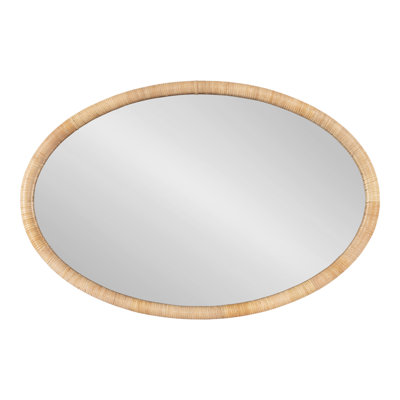 Oval Rattan Wall Mirror