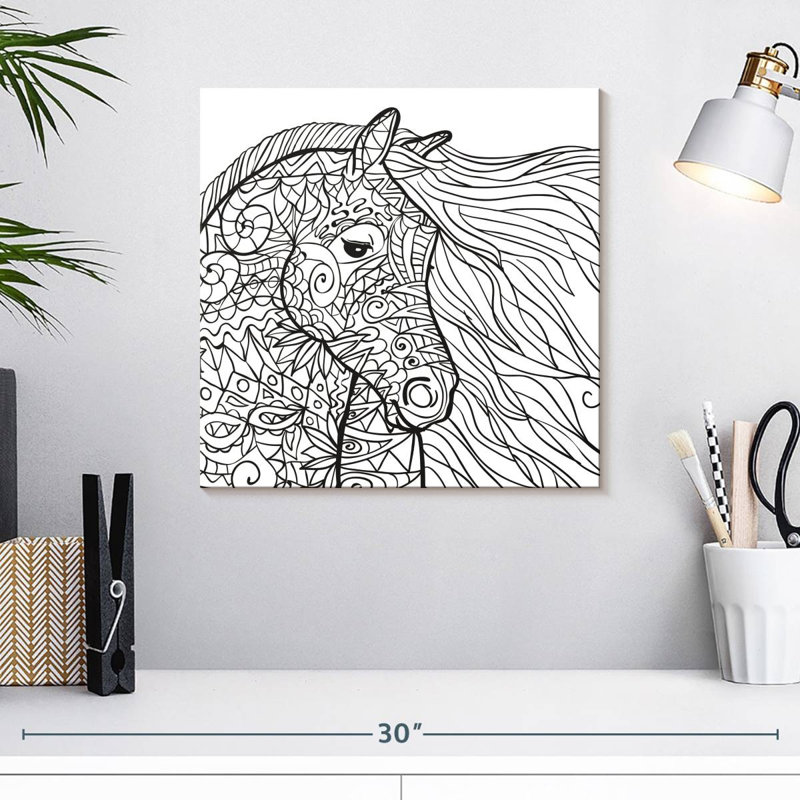 Cheval glamour Crowle, H 16 po x l 16 po