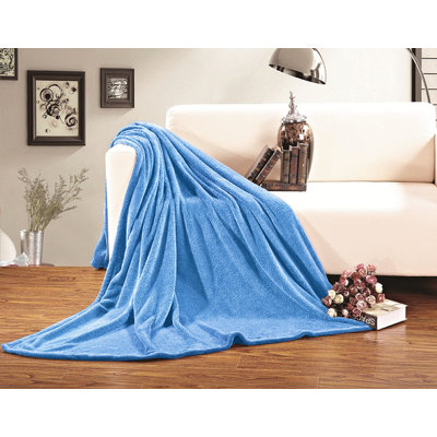 Reversible Polyester Fleece Throw Blanket