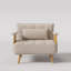 Canapé-lit rembourré convertible, chaise-lit réglable 3-en-1-1684675558