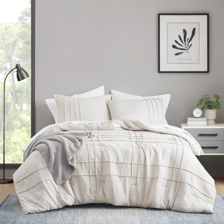 Harris Pinch Pleated Soft Washed Boho Comforter Set