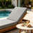 Lounge Chaise Set, Acacia Solid Wood With  LOUNGE CUSHION (Dark Grey) - Matching Cream Version Available-1072528472
