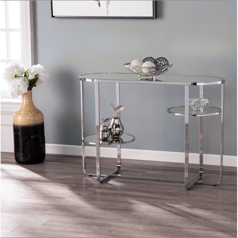 Console à miroir Maxina avec rangement