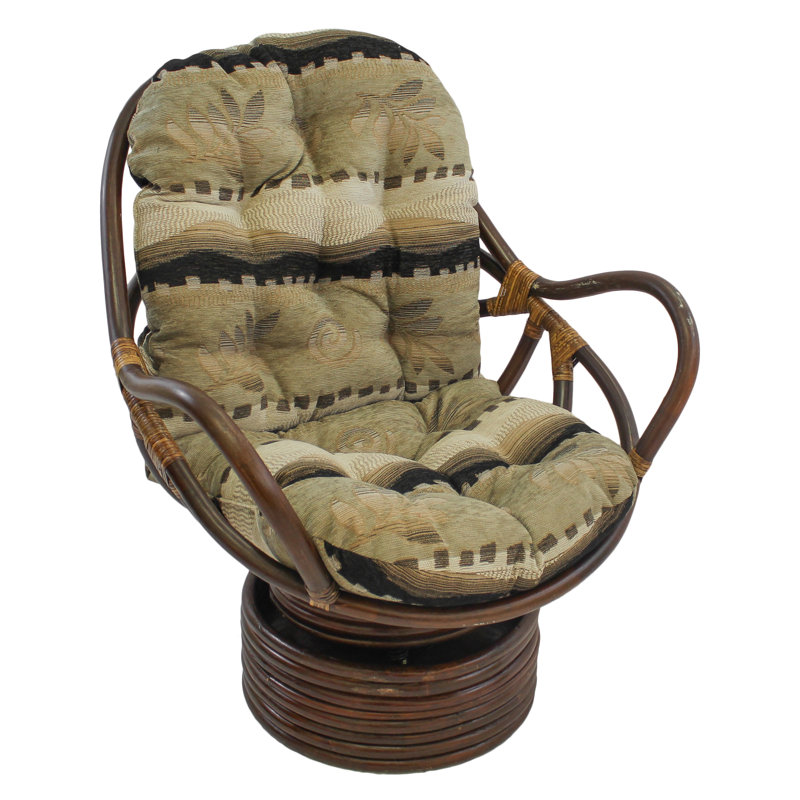 Lounge Chair Cushion, Jacquard Chenille - Desert Flower