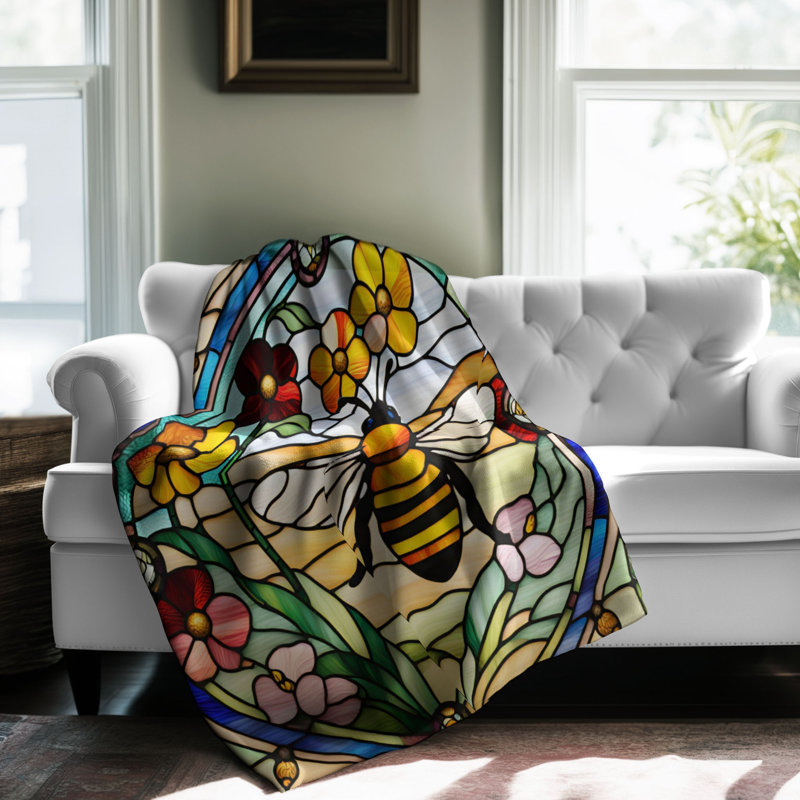  Couverture Bee and Blossom Radiance, L 50 po x L 60 po