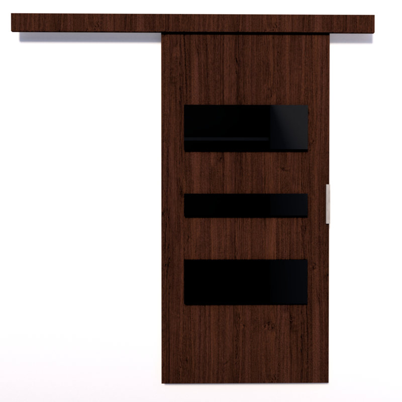 Ralphs Sliding Door Prefinished, 96cm W x 205cm H, Wenge