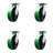 8 Inch Heavy Duty Poly on Cast Iron Caster Set with Ball Bearings Set of 4-88884200