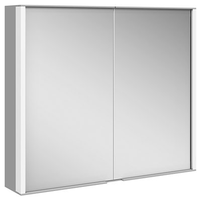 Surface Mirrored Bathroom Cabinets with Mirror and 6 Adjustable Shelves