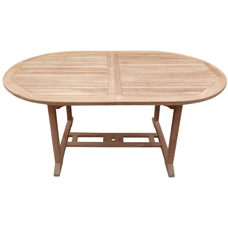  Table de salle à manger d'extérieur en teck Cosper, H 31 po x l 71 po x P 39 po