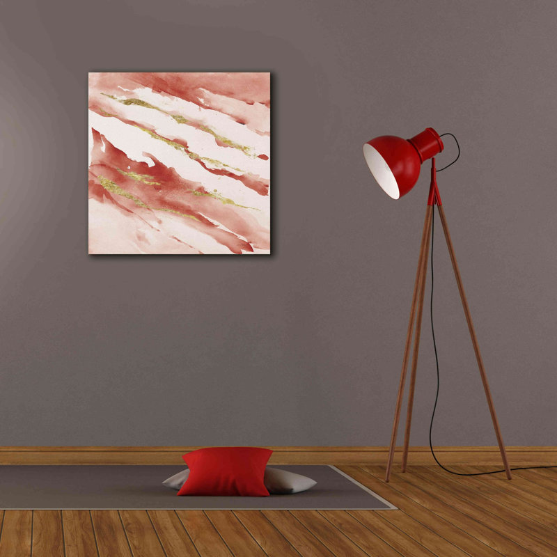  «Drift V2 Red» par Mike Schick, estampe numérique sur toile, 26 po x 26 po, H 26 po x l 26 po x P 1,25 po