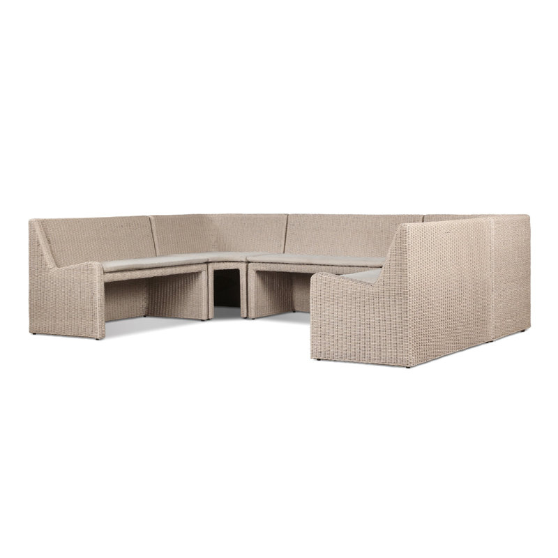 Senna Outdoor U-Shape Dining Banquette