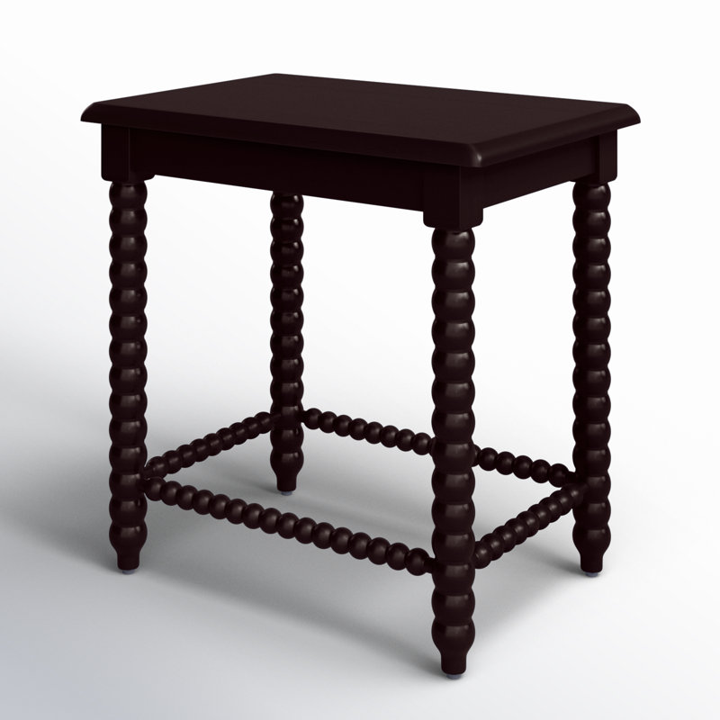 Lind Island Solid Wood End Table, Java