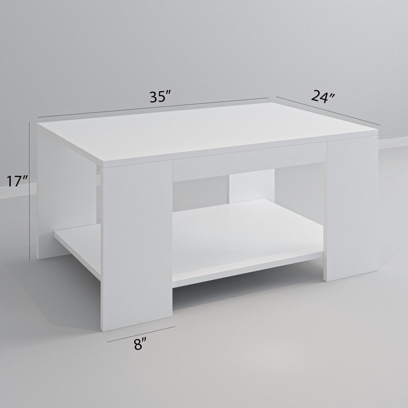 Glorias Coffee Table, White