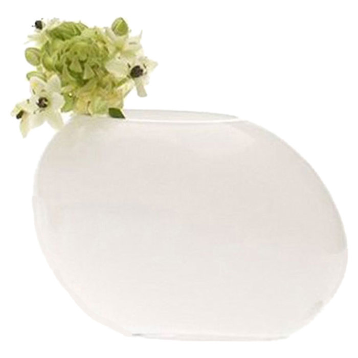 Glass Table Vase, Milk
