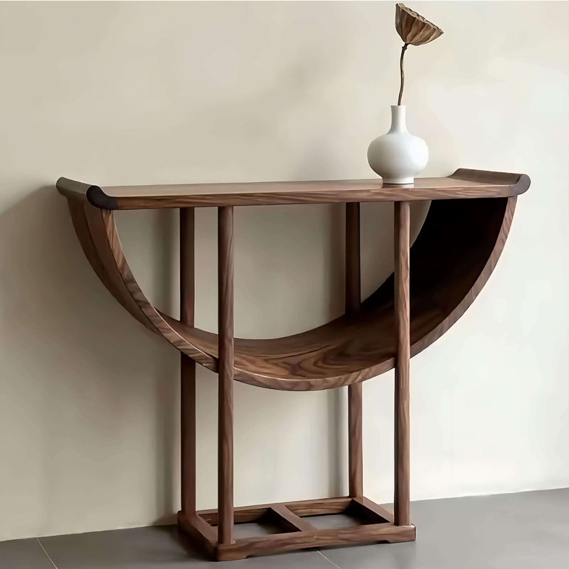 Nouvelle console en bois de style chinois, 39.3" H x 55" W x 14.9" D