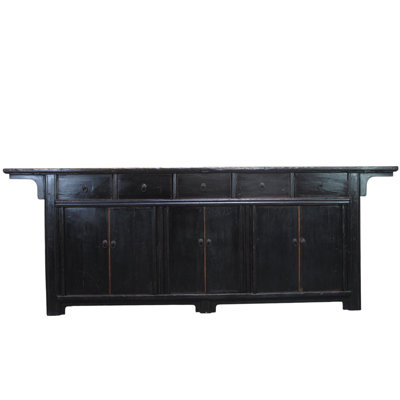 Enfilade noire monumentale de style chinois du 18e siècle, vers 1766