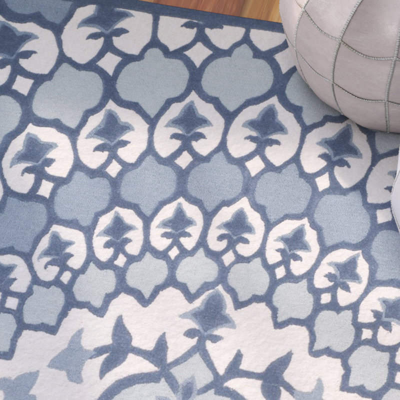 Tapis en laine touffeté à la main Miu, Rectangle 5 pi x 8 pi