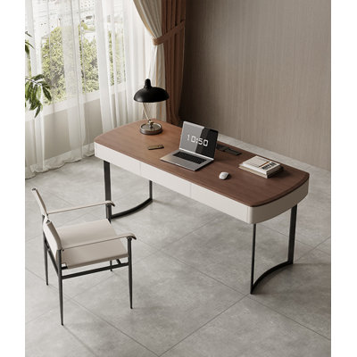 Italian Minimalist Solid Wood Office Desk