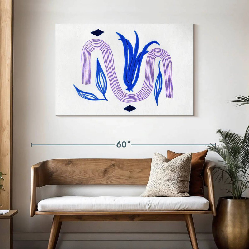 Avery Boho Abstract Tulip, 30" H x 45" W