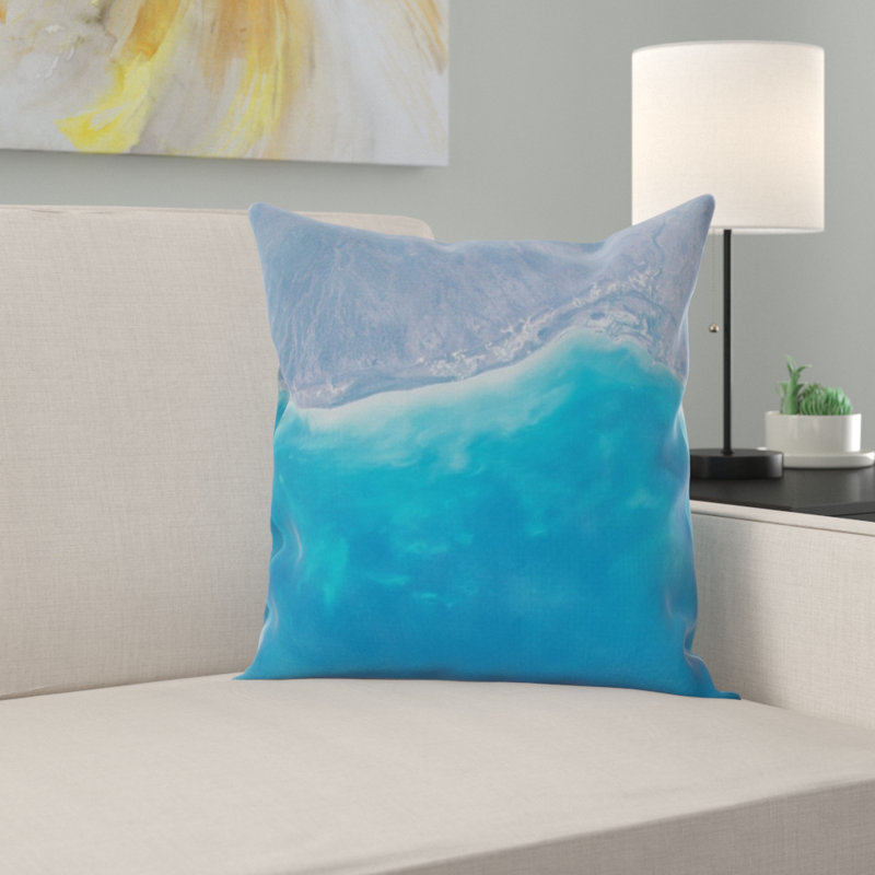 Coussin décoratif image satellite