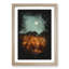 Moon Over The Mountains In Italy Paint Splash - Picture Frame Graphic Art-56922781-56922778