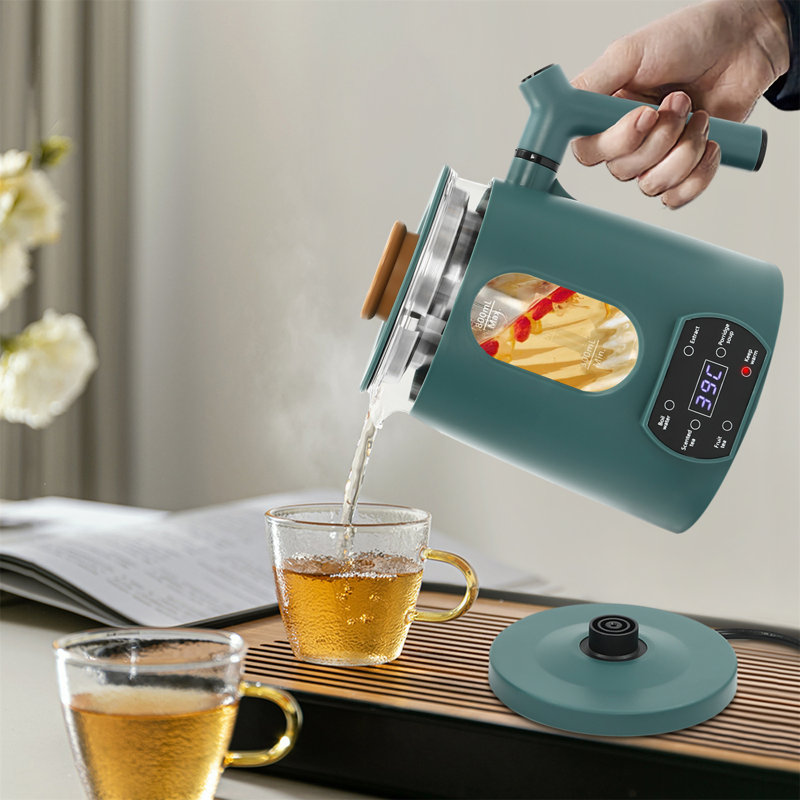 Electric Tea Kettle with Temperature Control, Green