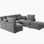 Canapé modulaire en chenille-1700176492