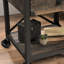 Table d'appoint, finition brune
