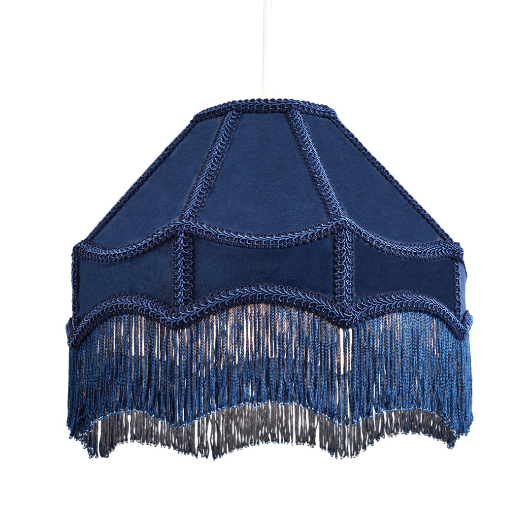 19cm H Velvet Empire Lamp Shade ( No Direct Attachment Method )