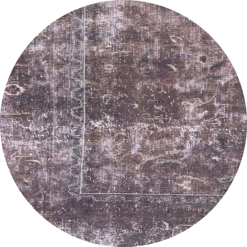 Abstract Indoor Rug, Round 4'
